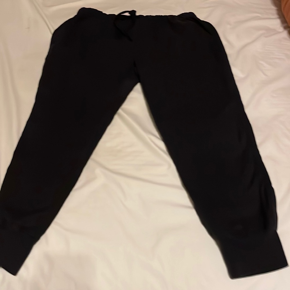 Black linen pants